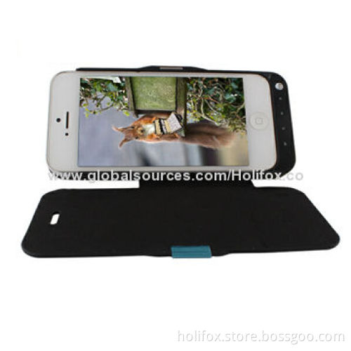 Power Case for iPhone 5 with 2,400mAh Flip Cover with CE/RoHS/FCC/MSDS, 1 Year Warranty